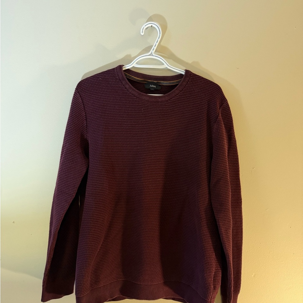Joules Men's Deep Burgundy Crewneck Sweater